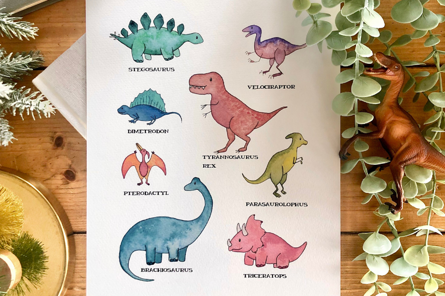 kenziecardco dinosaurs