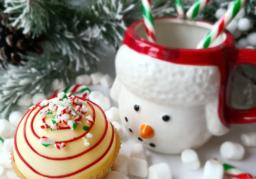 da bomb goodies santa mug cupcake and candycanes vancouver christmas market